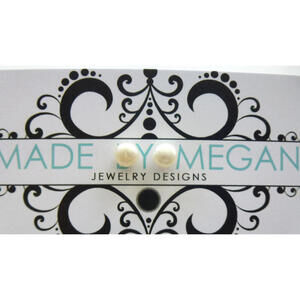 Freshwater Pearl Studs - Small (6mm) - Sterling Silver (925) posts